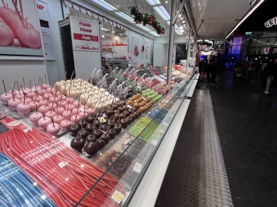 Schokofruechte auf dem Hamburger Dom